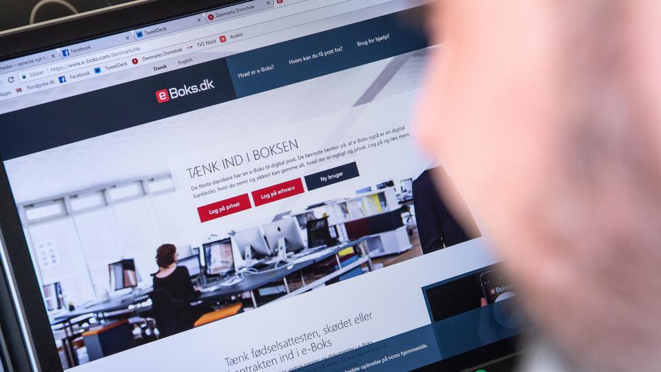 Borgerne i Aalborg fik leveret en bommert i e-Boks. <i>Arkivfoto: Henrik Bo</i>