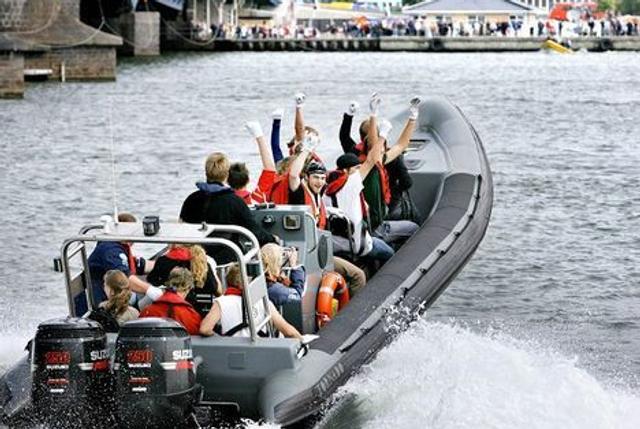 Rib-it's speedbåde ligger højt på Campayas liste over fede sommeroplevelser i Aalborg. Arkivfoto: