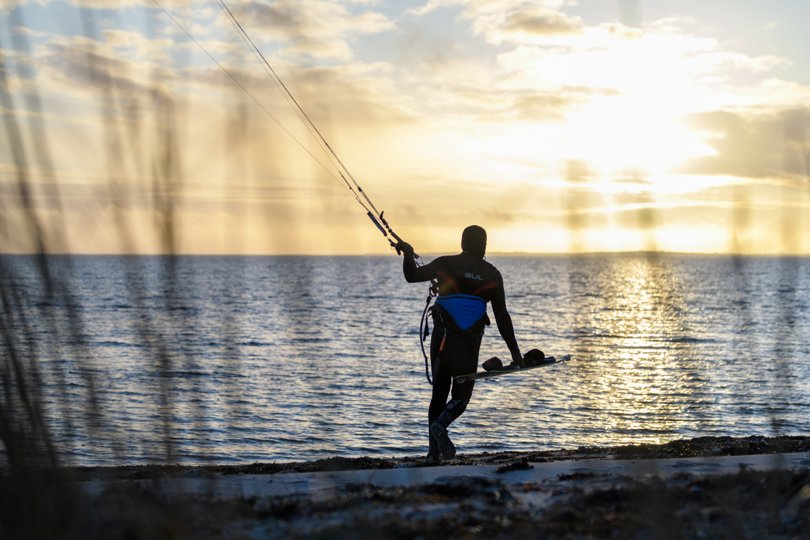 Bygholm ved Øsløs er en lokalitet, som er velegnet til kitersurf. Lokaliteten er en del af kommunens Cold Hawaii Inland-projekt, men Kystdirektoratet har givet afslag på en ansøgning om at opføre Cold Hawaii Inland-faciliteter på stedet. <i>Arkivfoto: Nicolas Cho Meier</i>