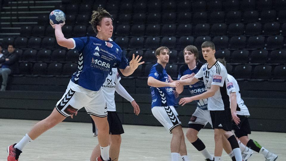 Kasper Didriksen, der her ses som ungdomsspiller, vender hjem til Mors-Thy fra næste sæson. Han skifter fra HC Midtjylland. <i>Arkivfoto: Peter Mørk</i>