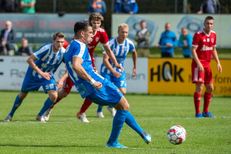 Den tidligere Thisted-spiller var tæt på at gøre det onde ved nogle af sine gamle holdkammerater. <i>Arkivfoto: Peter Mørk</i>
