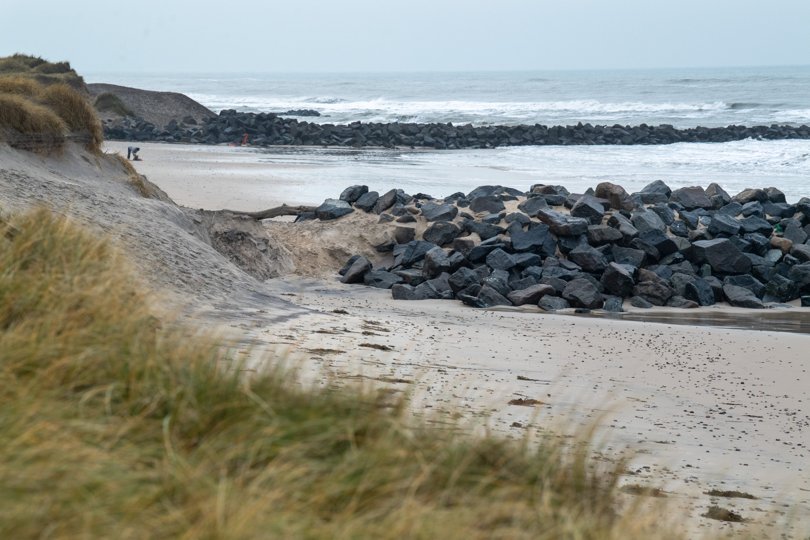 Nu er der fundet en fælles løsning for høfderne ved Skallerup Seaside Resort. <i>Foto: Bente Poder</i>