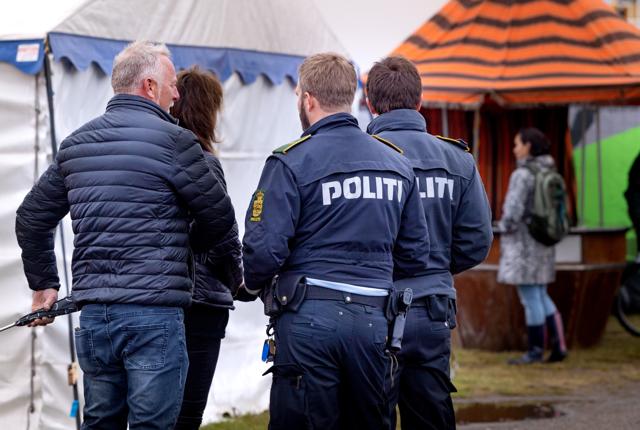 Politiet er til stede ved Hjallerup Marked, og de har foretaget flere visitationer. Dette foto er dog fra 2019