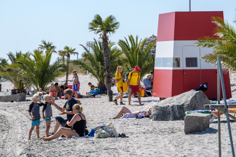 Palmestranden i Frederikshavn er et trækplaster for både fastboende og turister. <i>Arkivfoto: Peter Broen</i>