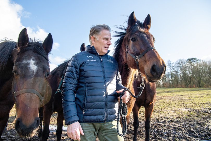 Jan Pedersen, der er ridder af Dannebrog, har været formand for Dansk Varmblod siden 1994. <i>Foto: Bente Poder</i>