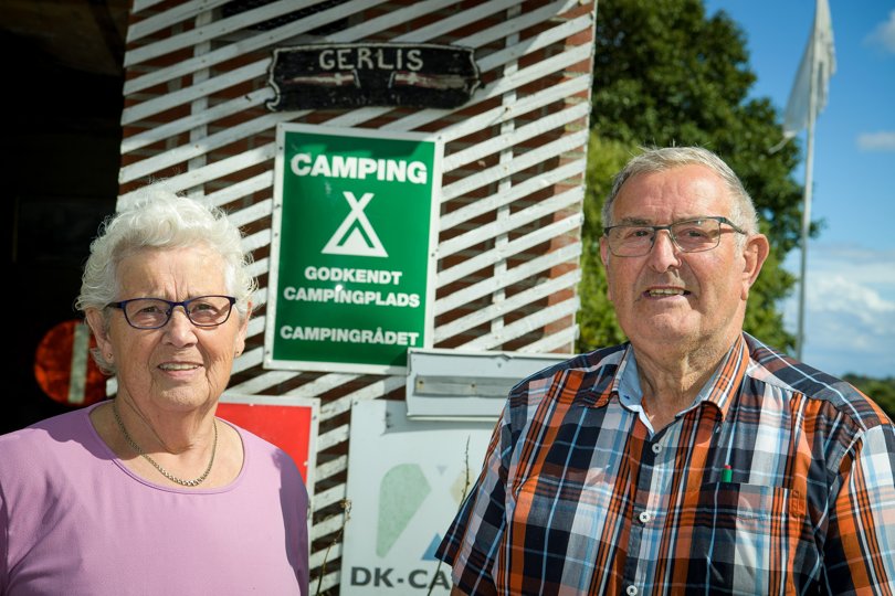 Lis og Jørgen Brusgaard har drevet Gerlis Camping i Sejerslev i lidt mere end 50 år. Nu siger de stop. <i>Arkivfoto: Bo Lehm</i>