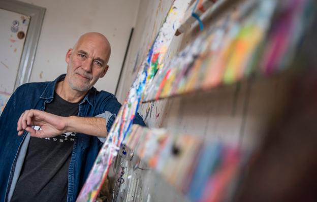 Morten Koppelhus står formelt som leder af kunsthallen, men vi så ikke skyggen af ham. Og man kan spørge sig selv, hvad han egentlig også skulle have bidraget med, lyder det fra Nils Sloth (billedet) og Niels Fabæk. <i>Foto: Martin Damgård</i>