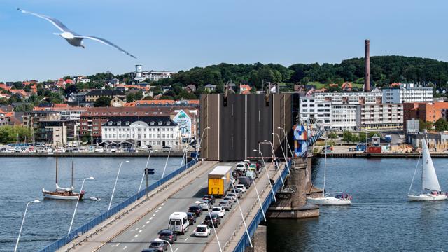 Limfjordsbroen i Aalborg. Foto: Henrik Bo <i>© Henrik Bo</i>