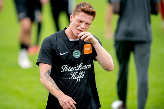 Sebastian Grønning scorede seks mål i 17 kampe for Viborg FF i efteråret 2021. Desuden blev han topscorer i 1. division året forinden, hvor han nettede 23 gange i 30 kampe. <i>Foto: Lars Pauli</i>
