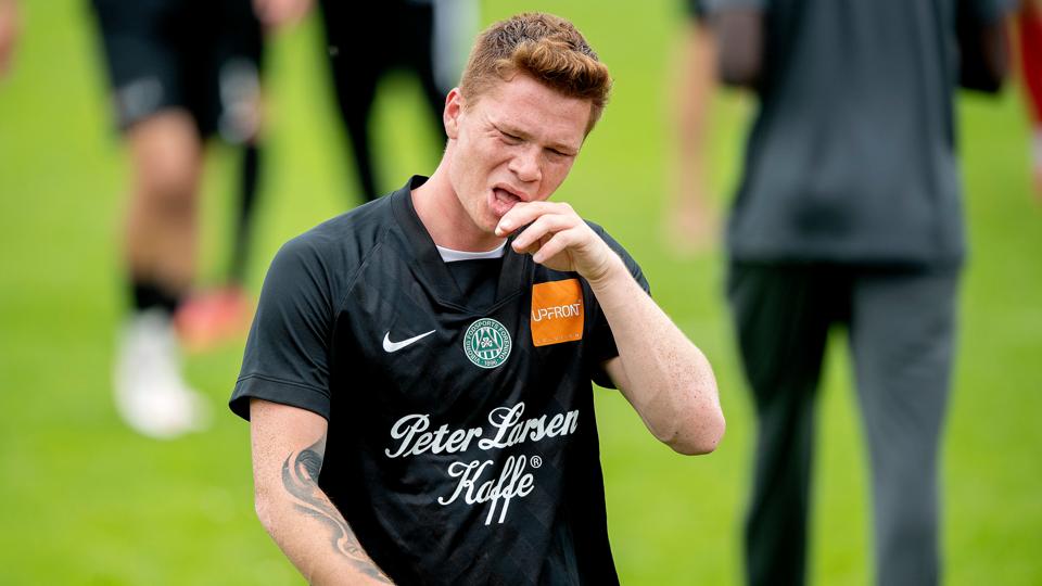 Sebastian Grønning. Her ved en tidligere træningskamp mellem AaB og Viborg på Hornevej. <i>Foto: Lars Pauli</i>