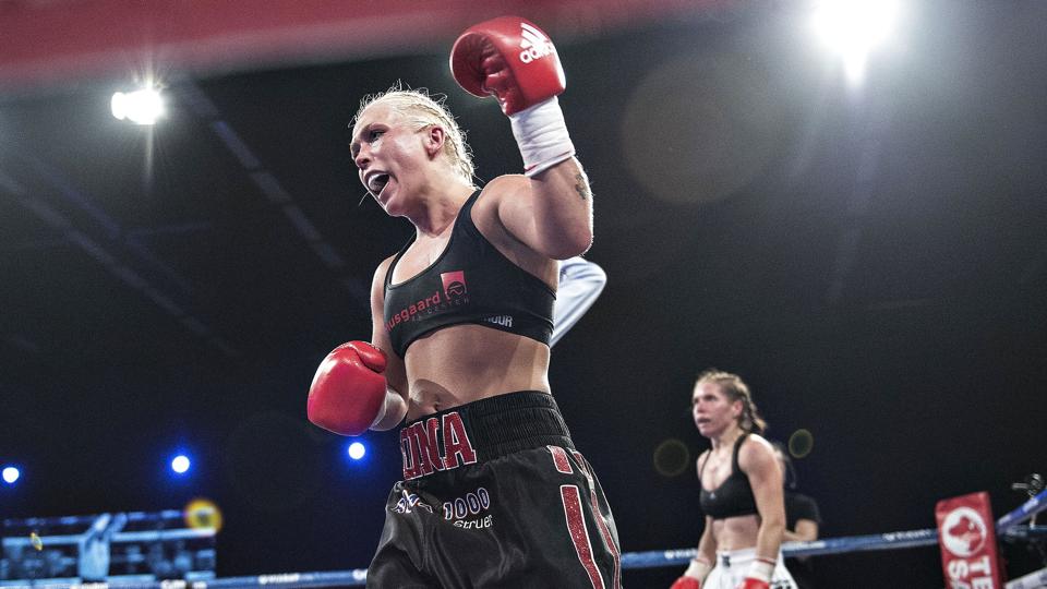 Nordic Fight Night, Dina Thorslund, Oksana Romanova <i>Henning Bagger/Ritzau Scanpix</i>
