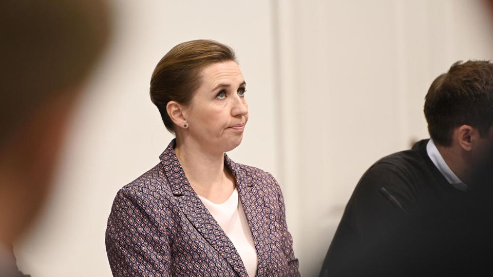 Statsminister Mette Frederiksen i samråd om sms-sletning <i>Philip Davali/Ritzau Scanpix</i>