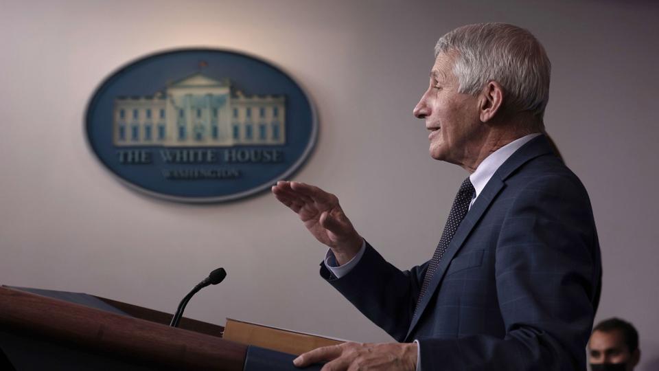 Jen Psaki Is Joined By Dr. Fauci For White House Press Briefing <i>Anna Moneymaker/Ritzau Scanpix</i>