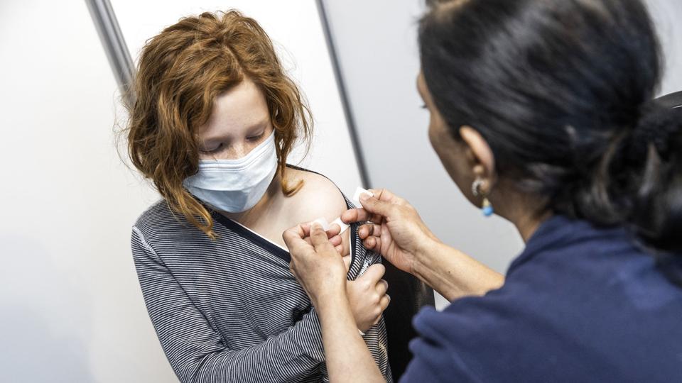 Covid-19: Vaccination af børn på Amager vaccinationscenter​ <i>“lafur Steinar Rye Gestsson/Ritzau Scanpix</i>