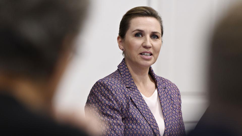 Statsminister Mette Frederiksen i samråd om sms-sletning <i>Philip Davali/Ritzau Scanpix</i>