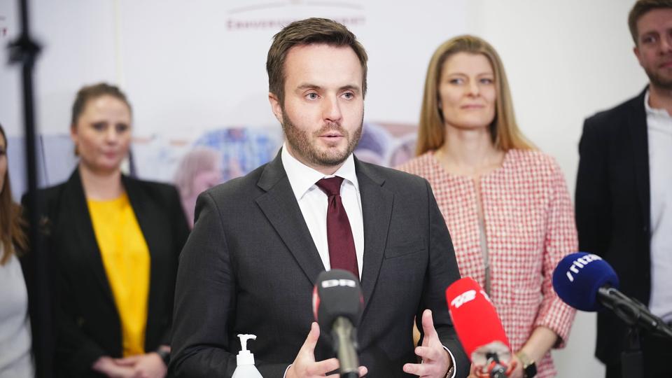 Præsentation af hjælpepakker i Erhvervsministeriet <i>Martin Sylvest/Ritzau Scanpix</i>