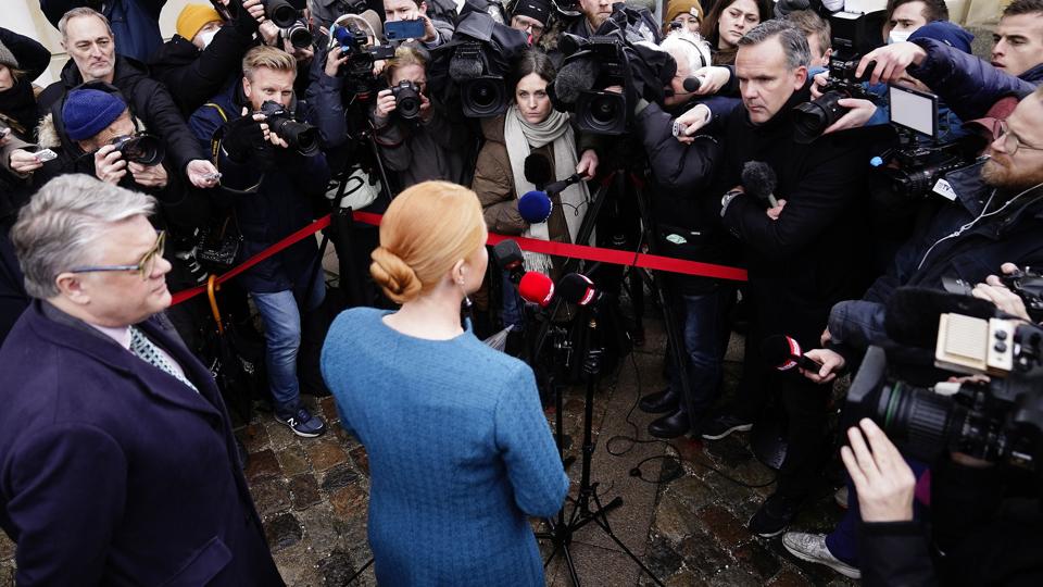 Efter domsafsigelsen mod Inger Støjberg <i>Mads Claus Rasmussen/Ritzau Scanpix</i>