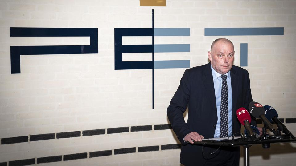 Pressemøde om spionage hos Politiets Efterretningstjeneste <i>Niels Christian Vilmann/Ritzau Scanpix</i>
