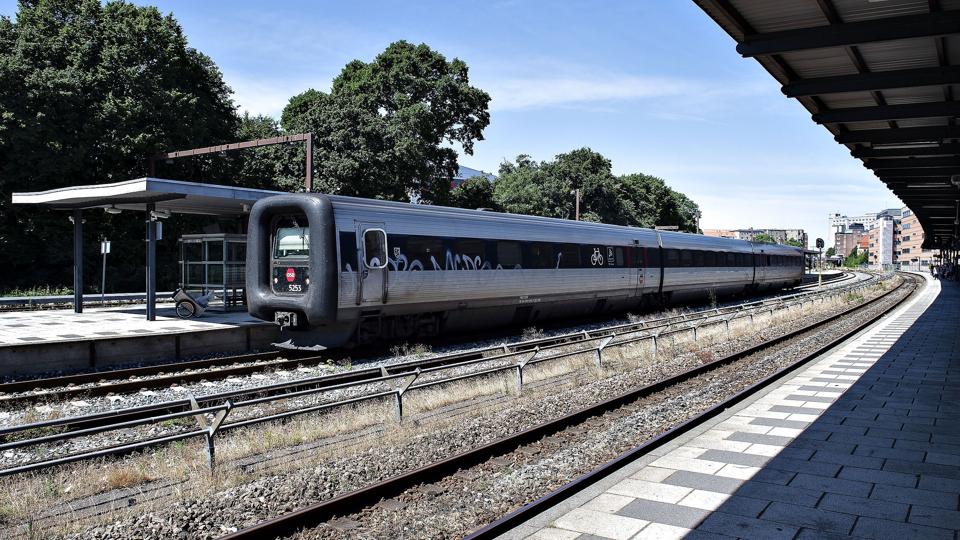 DSB tog på Aalborg Banegård <i>Henning Bagger/Ritzau Scanpix</i>