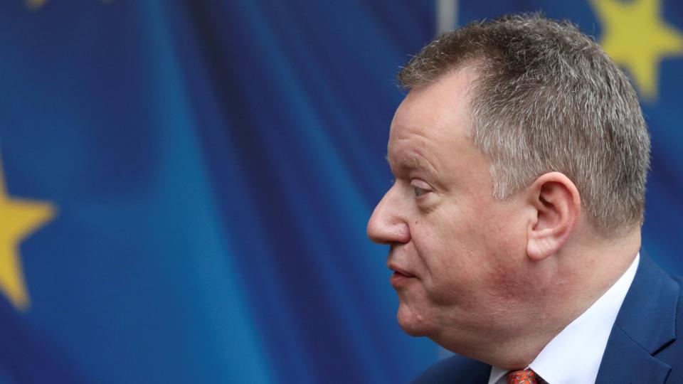 FILE PHOTO: British Brexit Minister David Frost meets with European Commission Vice-President Maros Sefcovic in Brussels <i>Yves Herman/Reuters</i>
