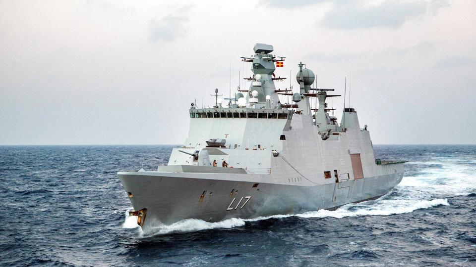 Seks gidsler taget fra containerskib efter Esbern Snare-aktion <i>Lars Magne Hovtun/Ritzau Scanpix</i>