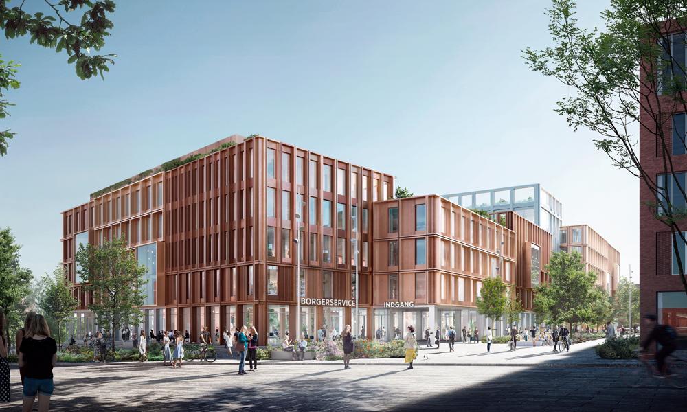 WoodHub bliver et fyrtårn for træbyggeri i stor skala. WoodHub bliver et fyrtårn for træbyggeri i stor skala.