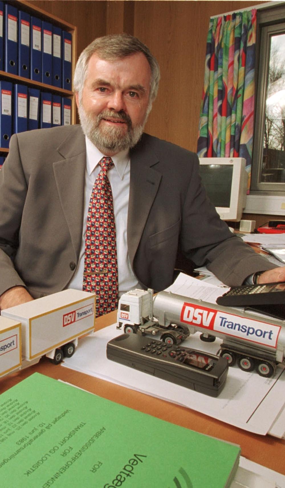Leif Tullberg var med til at grundlægge DSV - De Sammensluttede Vognmænd af 1976.