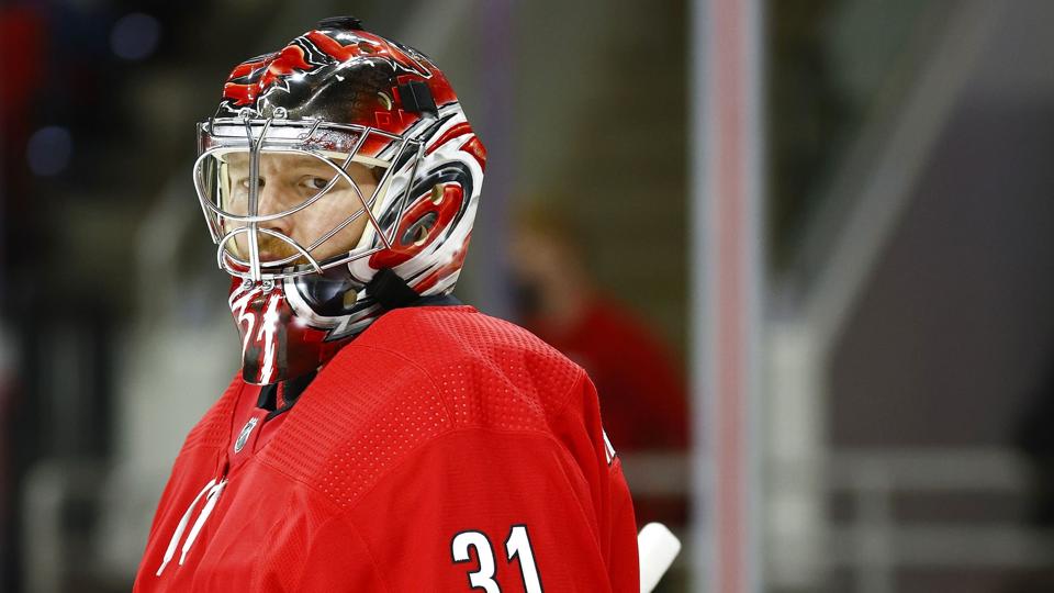 Detroit Red Wings v Carolina Hurricanes <i>Jared C. Tilton/Ritzau Scanpix</i>