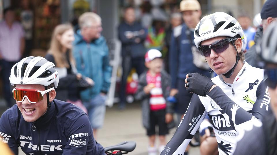 Mændenes DM i landevejscykling, linjeløb i Give <i>Claus Fisker/Ritzau Scanpix</i>