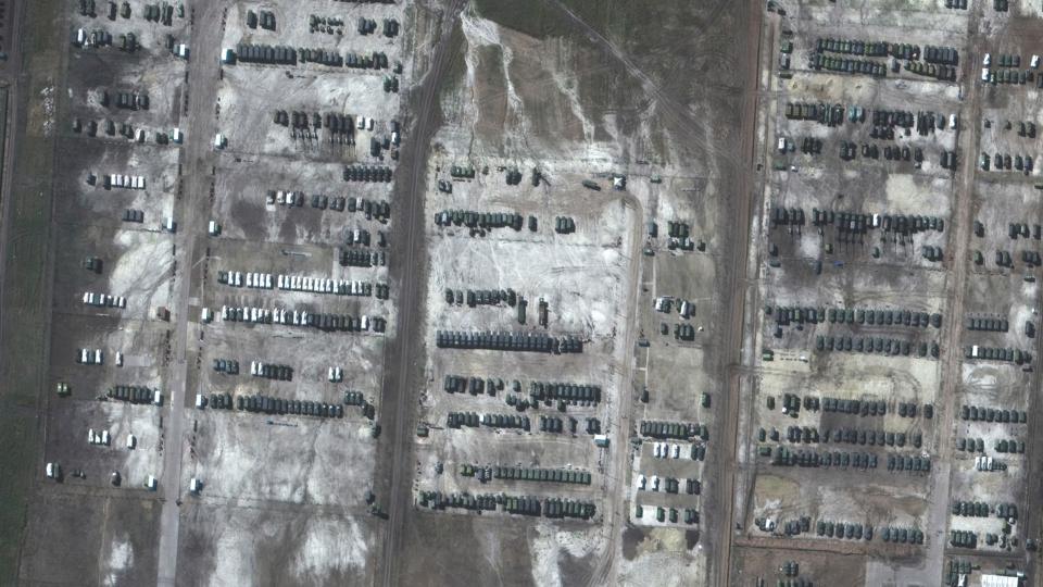 Satellite images show Russian military deployments in Crimea and western Russia <i>â©2021 Maxar Technologies/Reuters</i>