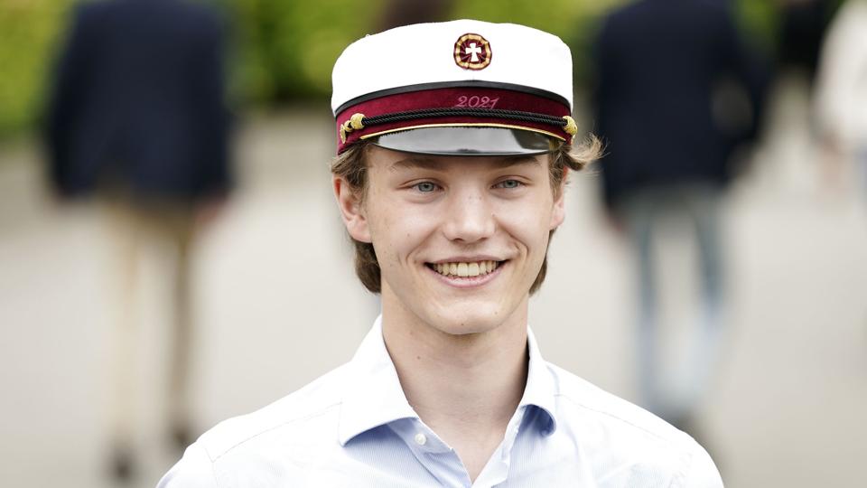 Prins Felix bliver student fra Gammel Hellerup Gymnasium, Grevinde Alexandra, Prins Felix, Prins Joachim <i>Mads Claus Rasmussen/Ritzau Scanpix</i>