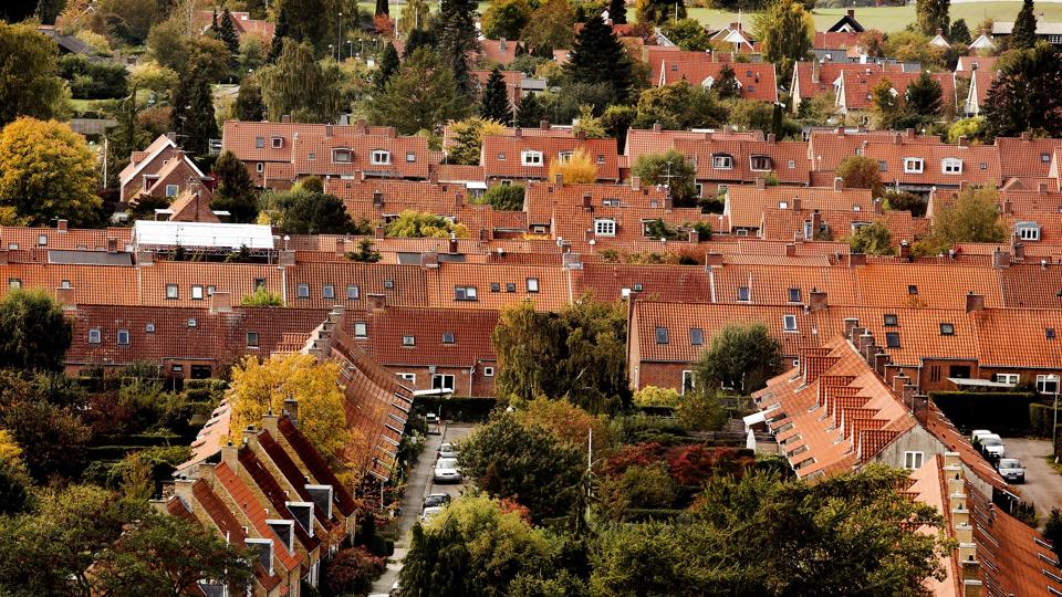 Ejendomsskatter - huse i Lyngby Sorgenfri. Grundskyld. Villaer. <i>Linda Kastrup/Ritzau Scanpix</i>