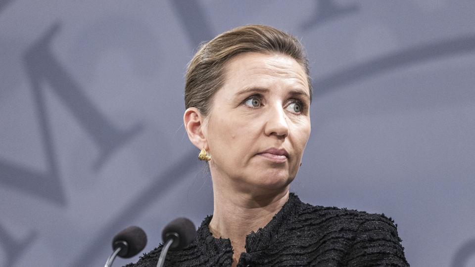 Statsministeriet holder pressemøde <i>Ólafur Steinar Rye Gestsson/Ritzau Scanpix</i>