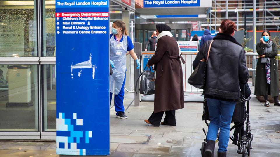 Royal London Hospital amid COVID-19 outbreak, in London <i>May James/Reuters</i>