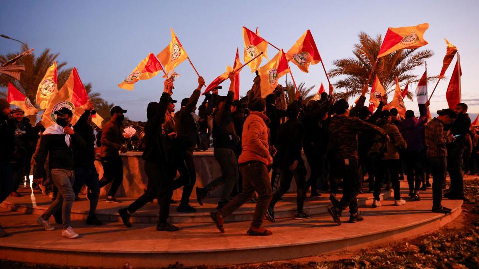 Second anniversary of the killing of Iranian General Qassem Soleimani and Iraqi militia leader Abu Mahdi al-Muhandis, in Bagdad <i>Saba Kareem/Reuters</i>