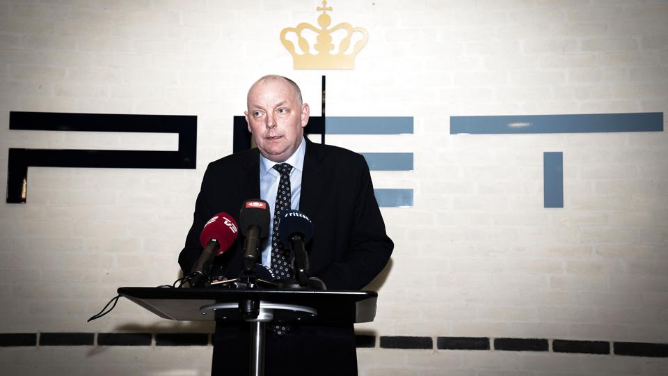 Pressemøde om spionage hos Politiets Efterretningstjeneste <i>Niels Christian Vilmann/Ritzau Scanpix</i>