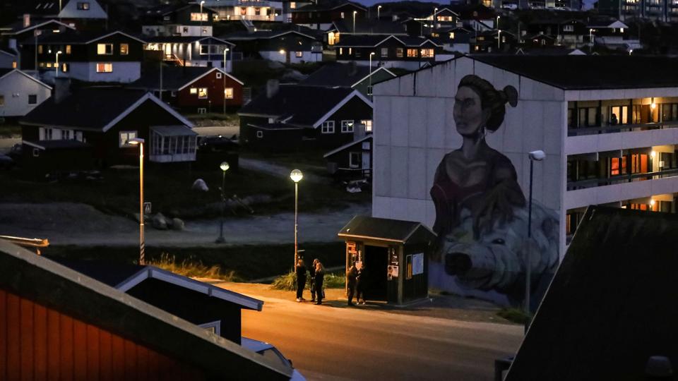 A mural is pictured in Nuuk <i>Hannibal Hanschke/Reuters</i>