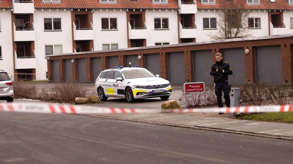 54-årig mand dræbt i Silkeborg <i>Presse-Foto.dk Michael Holm/Ritzau Scanpix</i>