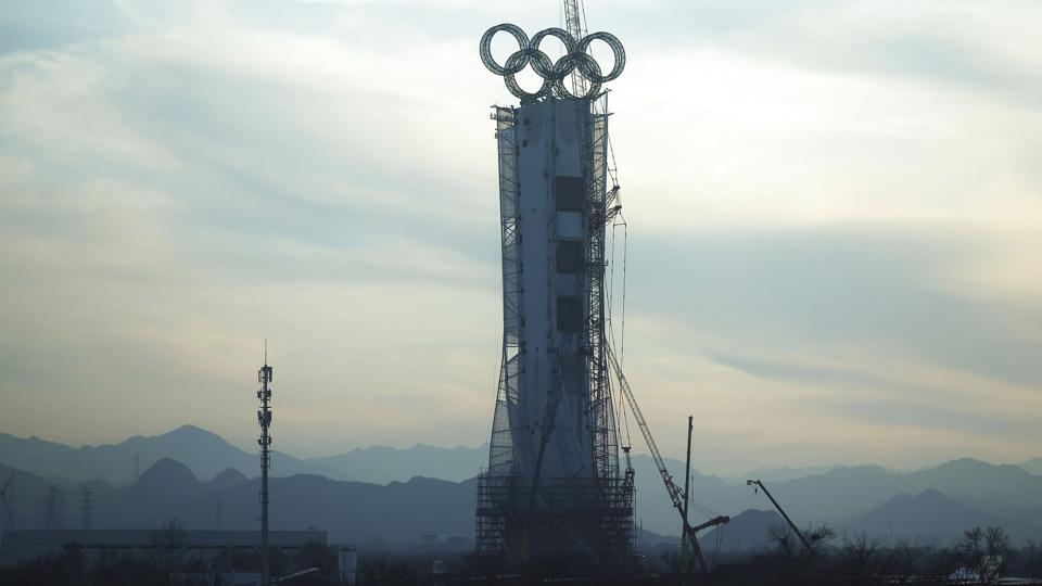 Beijing Winter Olympics / 5-ring emblem in Zhangjiakou <i>Koji Ito/Ritzau Scanpix</i>