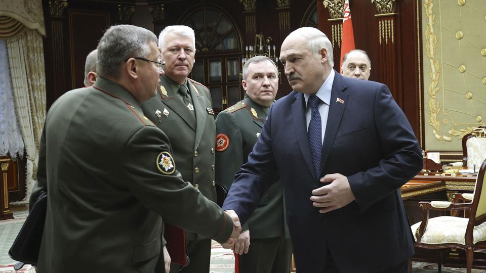 Belarus Lukashenko <i>Nikolai Petrov/Ritzau Scanpix</i>