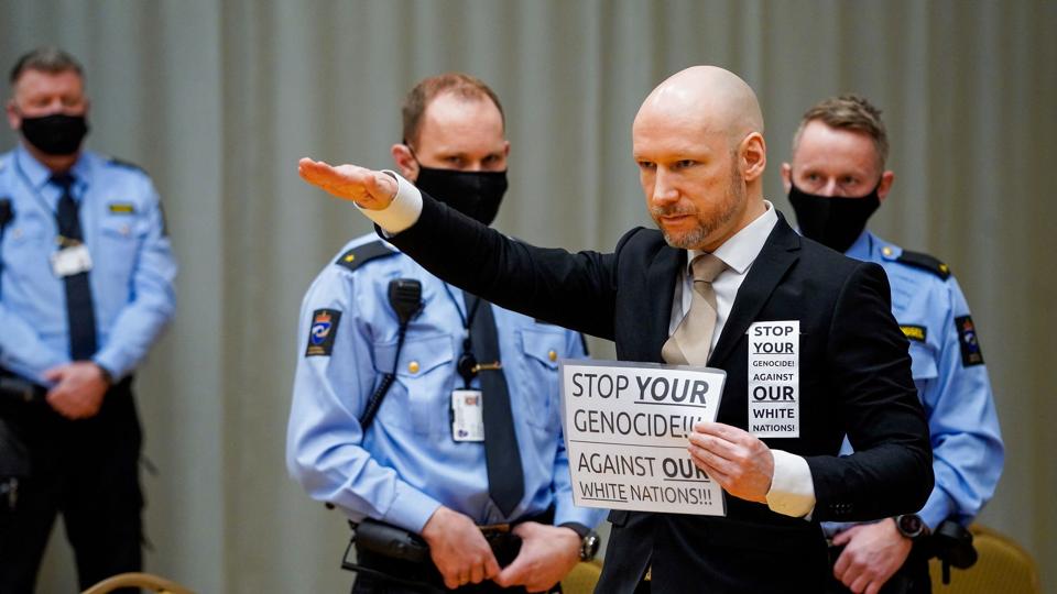 Retsbehandling av terrordømte Anders Behring Breiviks krav om prøveløslatelse <i>Ole Berg-Rusten/Ritzau Scanpix</i>