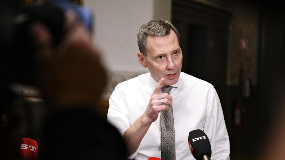 Statsminister Mette Frederiksen i samråd om sms-sletning <i>Philip Davali/Ritzau Scanpix</i>