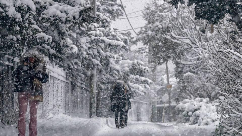 GREECE-WEATHER-SNOW <i>Aris Messinis/Ritzau Scanpix</i>