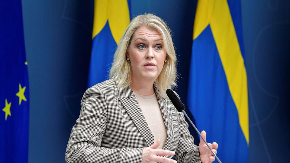FILE PHOTO: News conference updating om COVID-19 situation, in Stockholm <i>Tt News Agency/Reuters</i>
