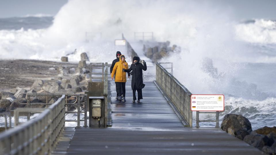 DENMARK Stormy gale with gusts of wind hitting North Jutland <i>Bo Amstrup/Ritzau Scanpix</i>