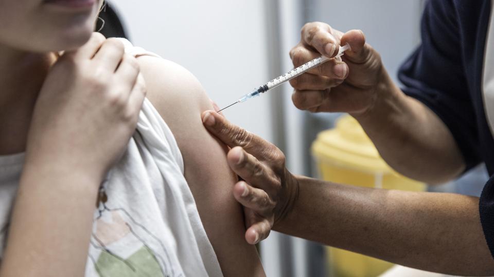 Covid-19: Vaccination af børn på Amager vaccinationscenter​ <i>“lafur Steinar Rye Gestsson/Ritzau Scanpix</i>
