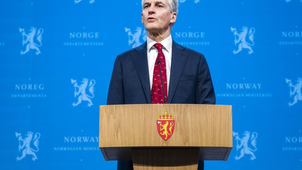 Pressekonferanse om koronasituasjonen <i>Håkon Mosvold Larsen/Ritzau Scanpix</i>