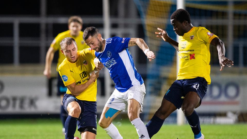 Frederik Mortensen (t.v.) havde en rigtig god dag på kontoret, da der blev løbet Bip-test i Hobro. <i>Arkivfoto: Henrik Bo</i>