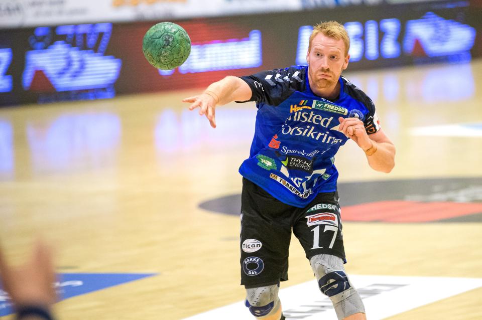 Erik Toft spillede søndag sin sidste kamp for Mors-Thy, som han skiftede til fra Elverum i 2017. <i>Arkivfoto: Bo Lehm</i>