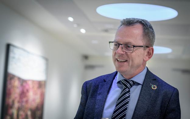 By- og landskabsrådmand Jan Nymark Thaysen (V) er trods tiderne fortrøstningsfuld i forhold til at få solgt de 24 parcelhusgrunde <i>Arkivfoto: Martin Damgård</i>